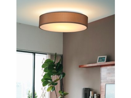 13220 3 stropni svitidlo 38 cm taupe textilni 2 zarovky