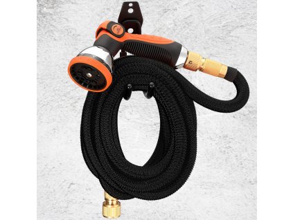 13385 4 zahradni flexibilni hadice 15 m cerna s prislusenstvim