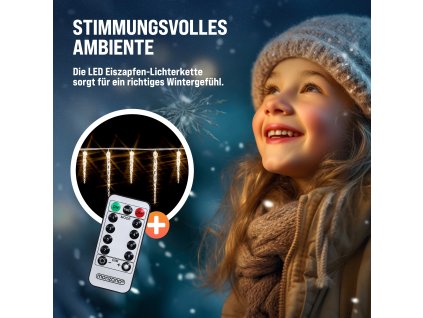 13490 vanocni svetelny retez rampouchy 40 led 10 4 m tepla bila