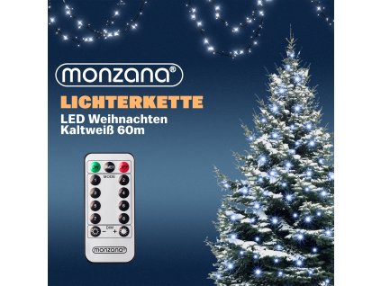 13604 led retez 60 m studena bila ovladac 600 diod ip44