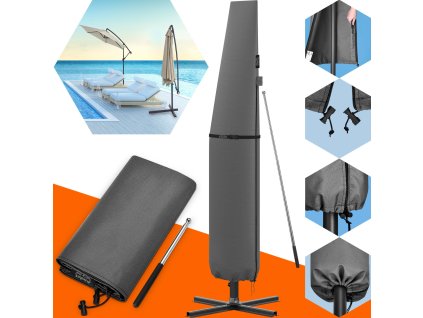 13685 potah na konzolovy slunecnik antracit 350 cm