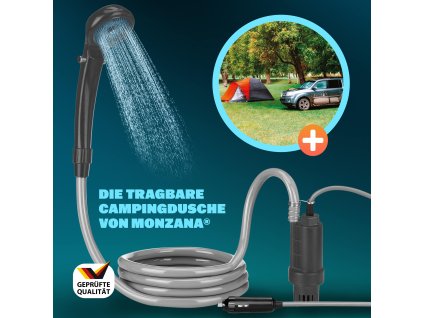 13733 5 kempingova sprcha 12 v s ponornym cerpadlem antracitova