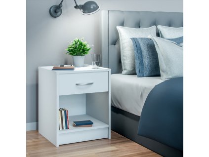 13808 4 nocni stolek hamburg sada 2 ks bily 50 40 35 cm