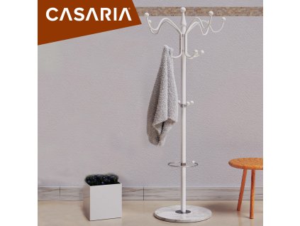 13835 bily vesak casaria s mramorovym podstavcem 173 cm