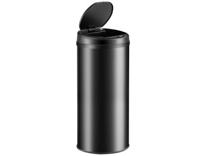 13943 5 senzorovy odpadkovy kos 50 l cerny nerezovy