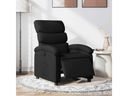 Elektrické polohovací křeslo černé textil 3203956