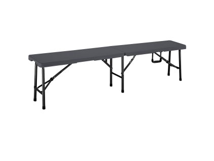 13997 2 sada 2 ks pivnich lavic z antracitoveho plastu 180 cm