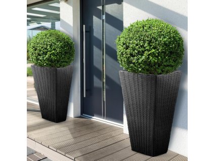 14063 kvetinac 70 40 40 cm antracit 59 l polyratan