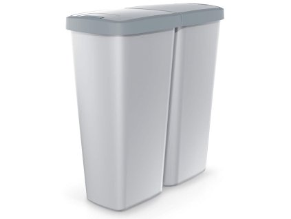 14264 2 odpadkovy kos duo 50 l sedy antracit 2 25 l