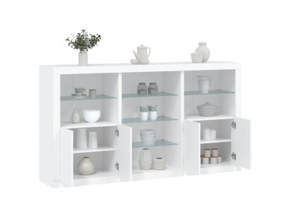 Příborník s LED osvětlením bílý 181,5 x 37 x 100 cm 3209177