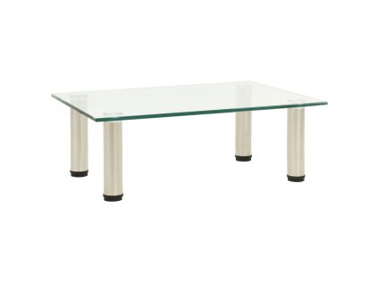 TV stolek průhledný 40 x 35 x 17 cm tvrzené sklo 322760