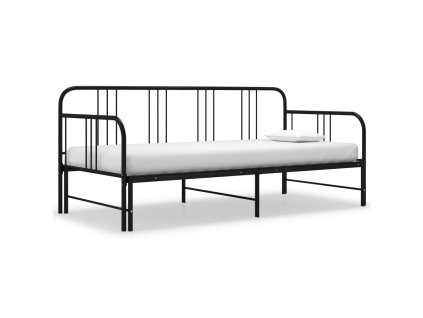 Rám vysouvací postele/pohovky černý kov 90 x 200 cm 324752