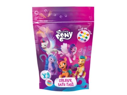 MY LITTLE PONY Colouring Bath Tabs, doypack 9 x 16 g barvící tablety do koupele 5060537182148