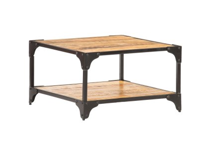 Konferenční stolek 60 x 60 x 35 cm masivní recyklované dřevo 321795