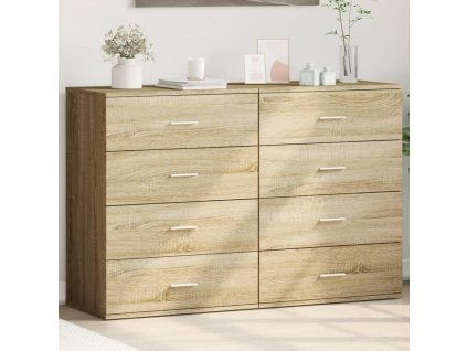 Příborníky 2 ks dub sonoma 60 x 39 x 80 cm kompozitní dřevo 3276625