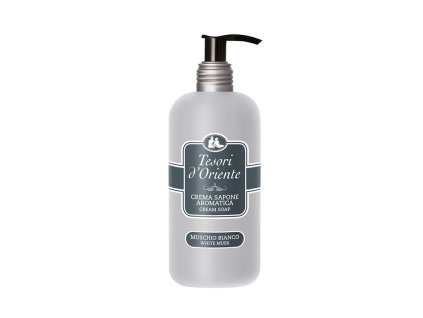 Tesori d'Oriente tekuté mýdlo 300ml Muschio Bianco stříbrná 8008970039947