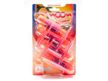 wOOm WC závěska 4x50g barvící Tropical Fruits 736292434741