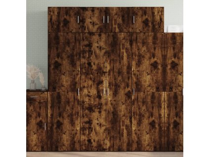 Skříň highboard kouřový dub 80 x 42,5 x 185 cm kompozitní dřevo 3281438