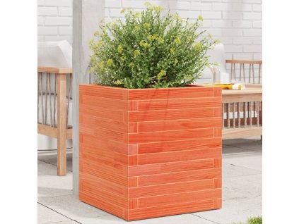 Zahradní truhlík voskově hnědý 40x40x46 cm masivní borovice 3282401