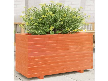 Zahradní truhlík voskově hnědý 90x40x49,5 cm masivní borovice 3282556