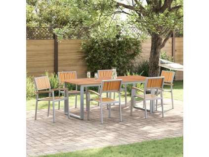 Skládací židle 6 pcs Hnědá 56 x 57 x 87 cm 3284395