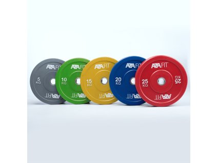 Barevný bumper kotouč 10 kg FFITTECH – zelený