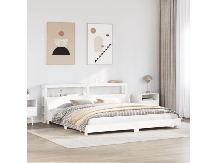 Postel bez matrace bílá 180 x 200 cm masivní borovice 3306412