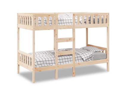 Patrová postel 75 x 190 cm masivní borové dřevo 3308607