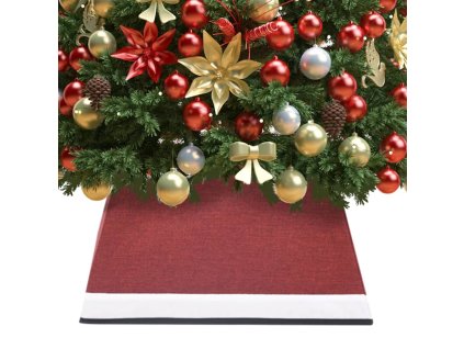 Podložka pod vánoční stromek červená a bílá  48 x 48 x 25 cm 331307
