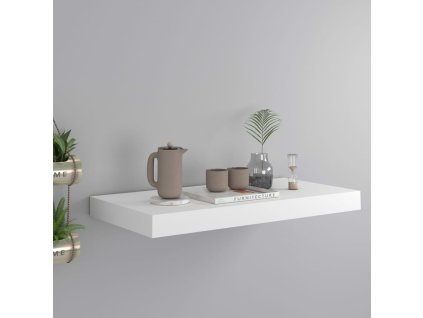 Plovoucí nástěnné police 2 ks bílé 80 x 23,5 x 3,8 cm MDF 323815
