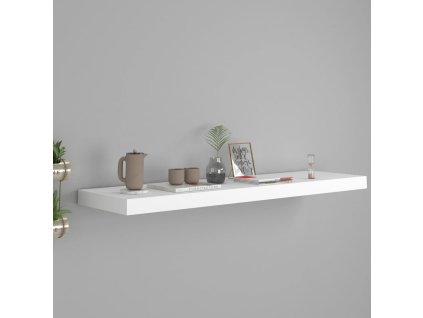 Plovoucí nástěnná police černá 60 x 23,5 x 3,8 cm MDF 323832