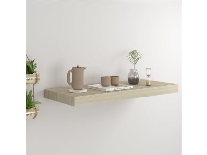 Plovoucí nástěnné police 2 ks dub 90 x 23,5 x 3,8 cm MDF 323881