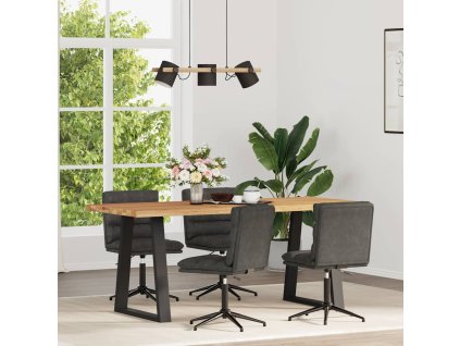 Jídelní židle 4 ks černé umělá kůže 3315675