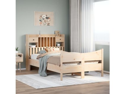 Postel bez matrace 135 x 190 cm masivní borovice 3323392