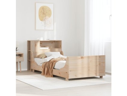 Postel bez matrace 75 x 190 cm masivní borovice 3323791