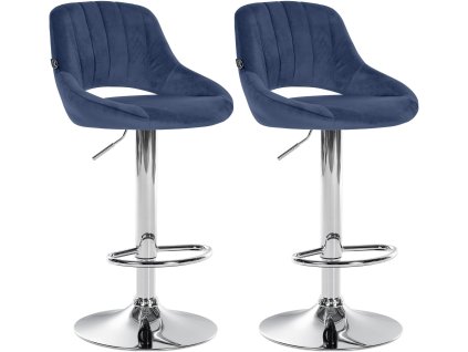 Sada 2 barových židlí Milet velvet