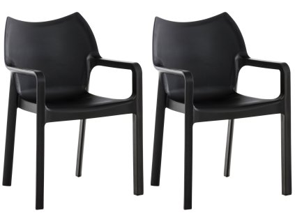 Sada 2 stohovacích židlí Diva