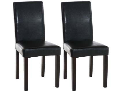 Sada 2 jídelních židlí Ina imitace kůže