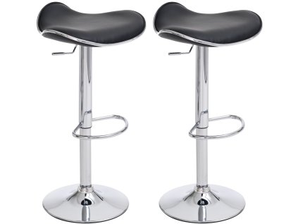 Sada 2 barových židlí Shanghai imitace kůže