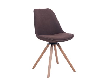 Otočná židle pro hosty Troyes, kulatá, látková