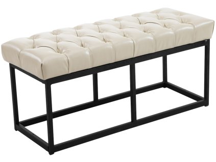 Lavice Amun imitace kůže černá