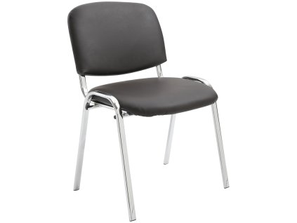 Židle Ken chromovaná imitace kůže