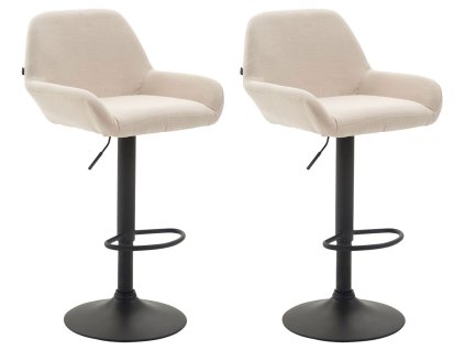 Sada 2 barových židlí Braga látka