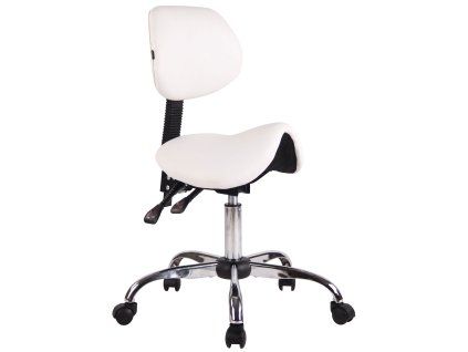 Arbeitshocker Stuttgart Kunstleder (Farbe weiß)