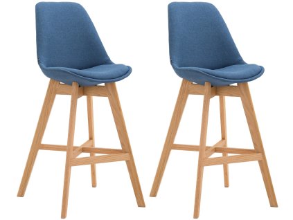 Sada 2 barových židlí Cannes látka