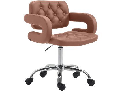 Arbeitshocker Dublin Kunstleder (Farbe cognac)
