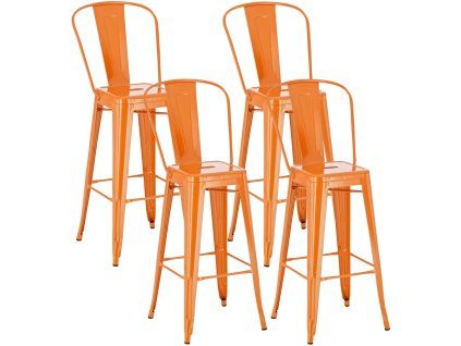 4er Set Barhocker Aiden (Farbe schwarz)