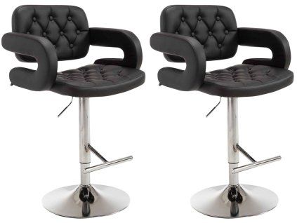 2er Set Barhocker Dublin (Farbe schwarz)