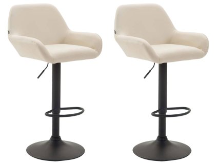 Sada 2 barových židlí Braga v imitaci kůže
