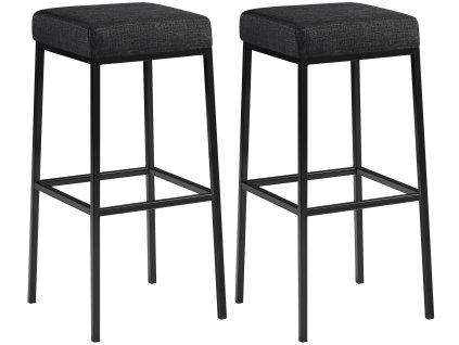 Sada 2 barových židlí Montreal s látkovým potahem